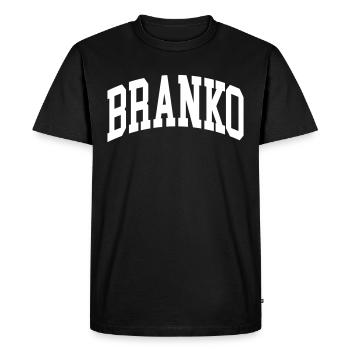 Scott - Men's Premium Organic T-Shirt - black - Front - Nico (187cm)