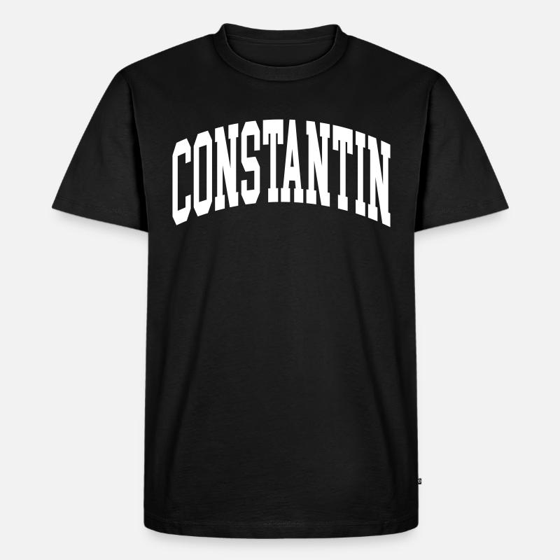 Constantin - Männer Premium Bio T-Shirt - Schwarz