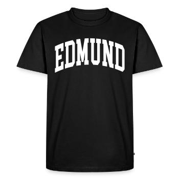 Edmund - T-shirt Premium bio Homme - noir - Devant - Nico (187cm)