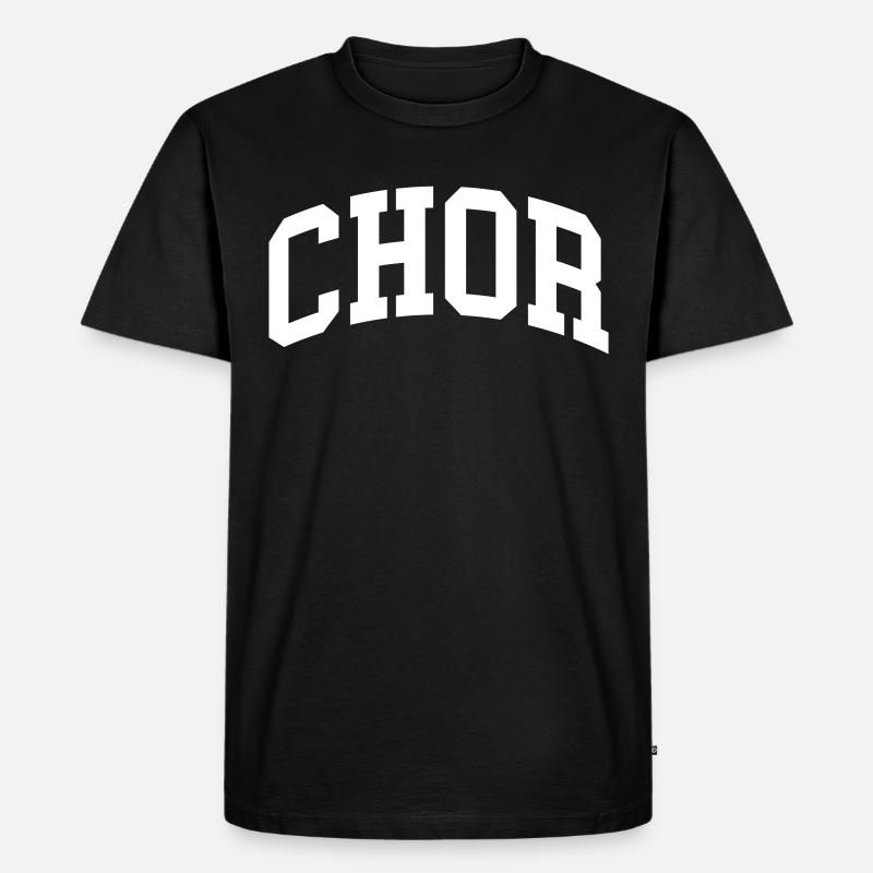 Chor - Männer Premium Bio T-Shirt - Schwarz