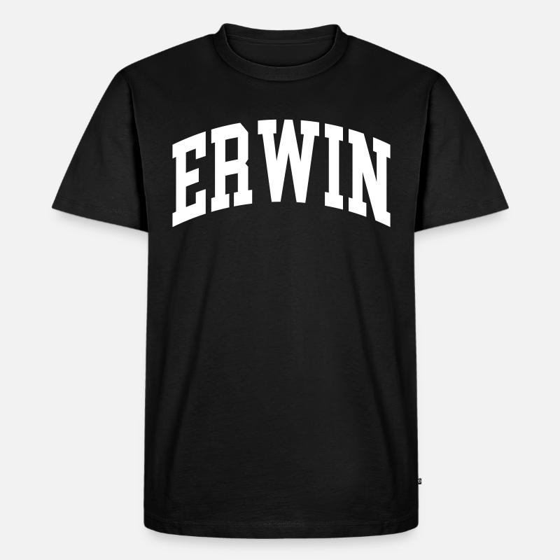 Erwin - Männer Premium Bio T-Shirt - Schwarz