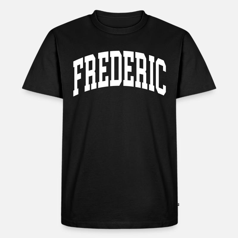 Frederic - Männer Premium Bio T-Shirt - Schwarz
