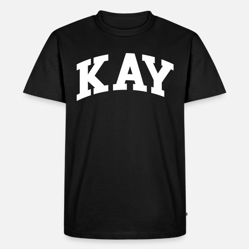 Kay - Männer Premium Bio T-Shirt - Schwarz