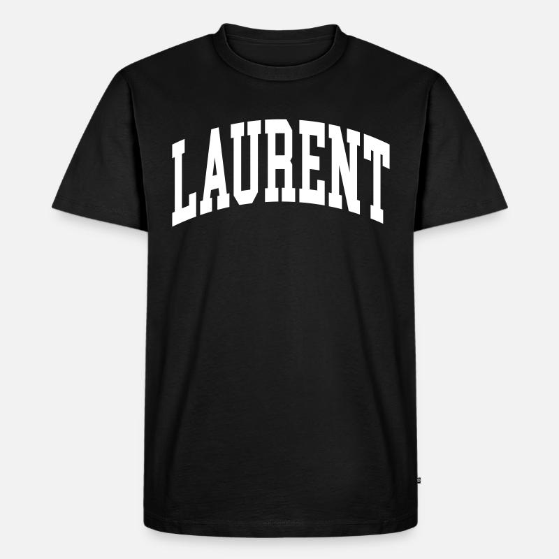 Laurent - Männer Premium Bio T-Shirt - Schwarz