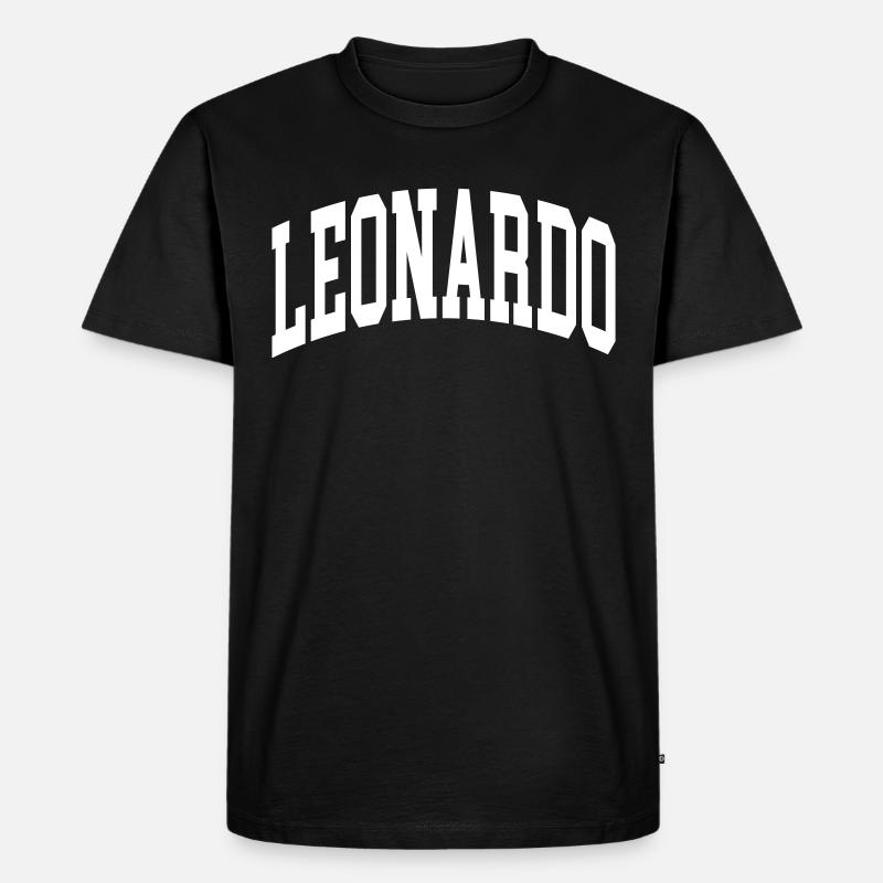 Leonardo - Männer Premium Bio T-Shirt - Schwarz