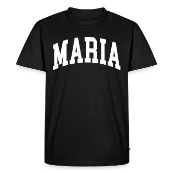 Maria - T-shirt Premium bio Homme - noir - Devant - Nico (187cm)