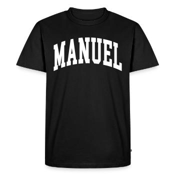 Mode d’emploi - T-shirt Premium bio Homme - noir - Devant - Nico (187cm)