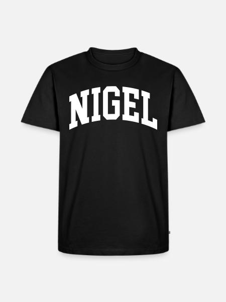Nigel - Men's Premium Organic T-Shirt - black