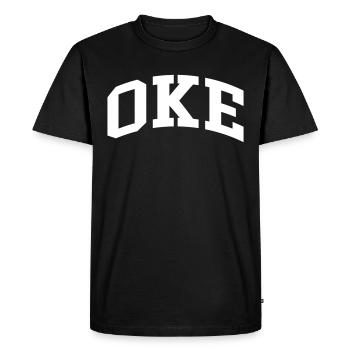 Oke - Men's Premium Organic T-Shirt - black - Front - Nico (187cm)