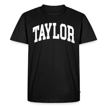 Taylor - T-shirt Premium bio Homme - noir - Devant - Nico (187cm)