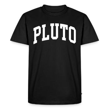 Pluton - T-shirt Premium bio Homme - noir - Devant - Nico (187cm)
