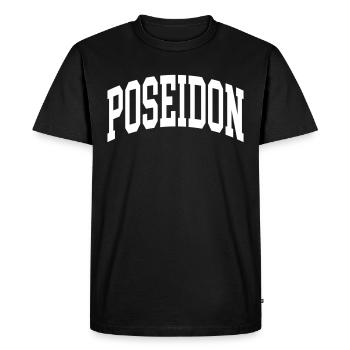 Poséidon - T-shirt Premium bio Homme - noir - Devant - Nico (187cm)