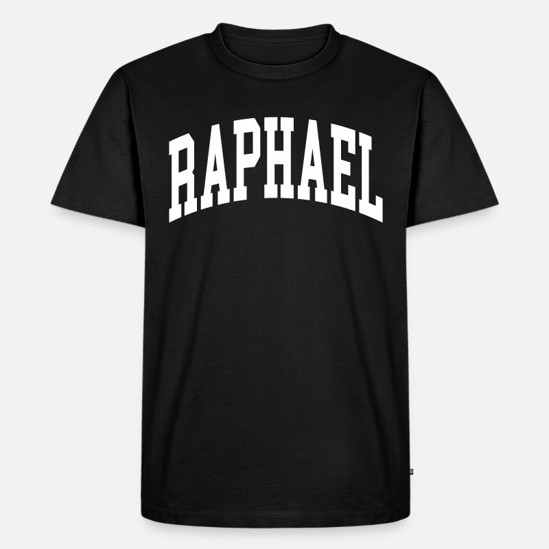 Raphael - Männer Premium Bio T-Shirt - Schwarz