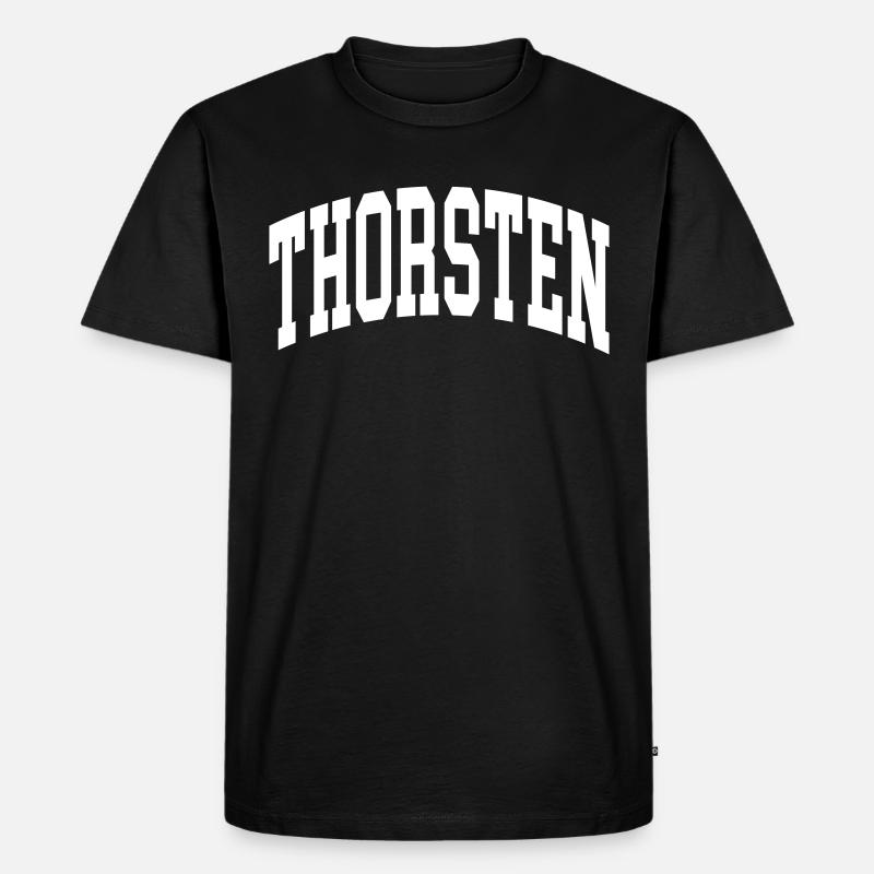 Thorsten - Männer Premium Bio T-Shirt - Schwarz
