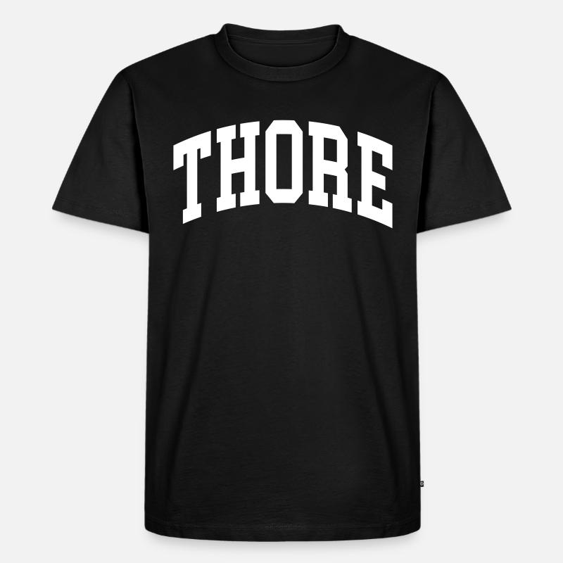 Thore - Männer Premium Bio T-Shirt - Schwarz