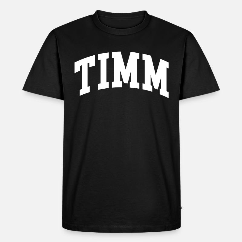Timm - Männer Premium Bio T-Shirt - Schwarz