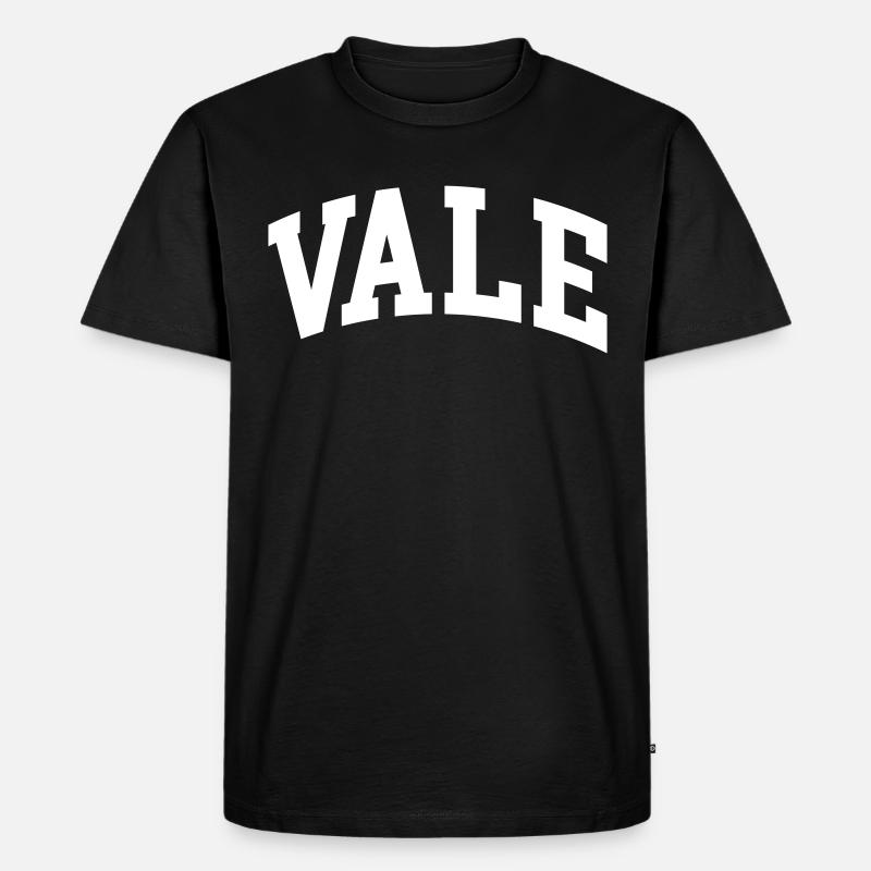 Vale - Männer Premium Bio T-Shirt - Schwarz
