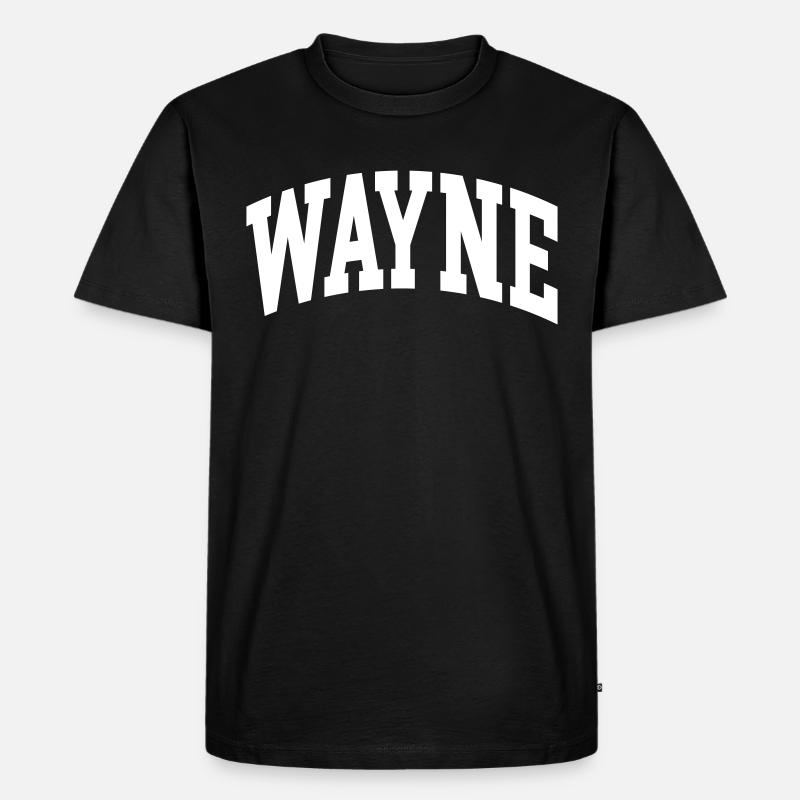 Wayne - Männer Premium Bio T-Shirt - Schwarz