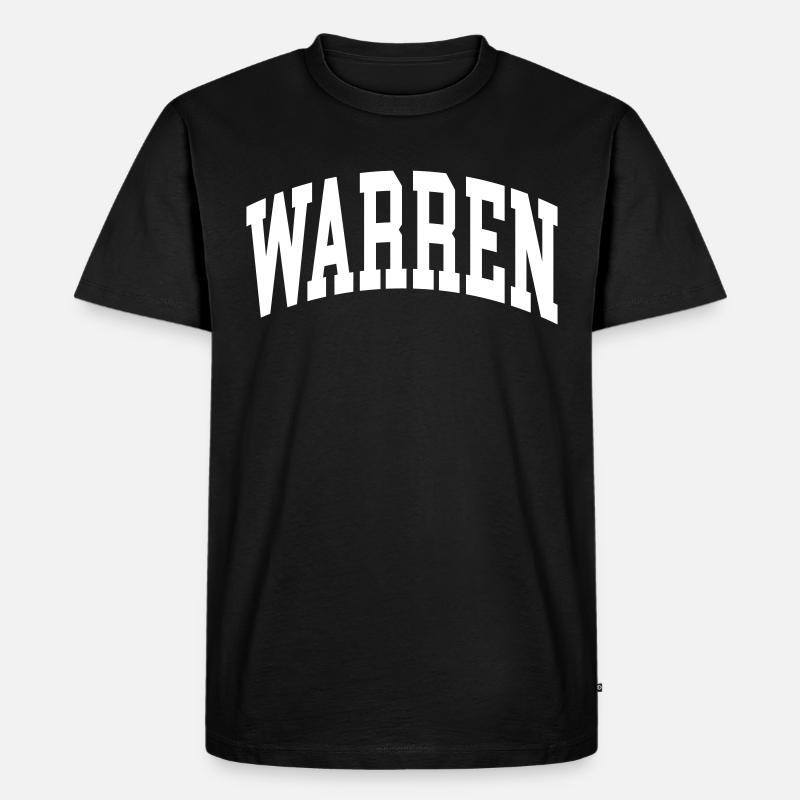 Warren - Männer Premium Bio T-Shirt - Schwarz