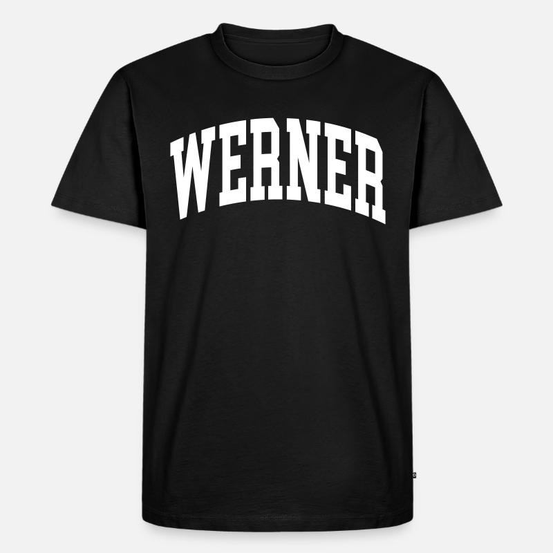 Werner - Männer Premium Bio T-Shirt - Schwarz