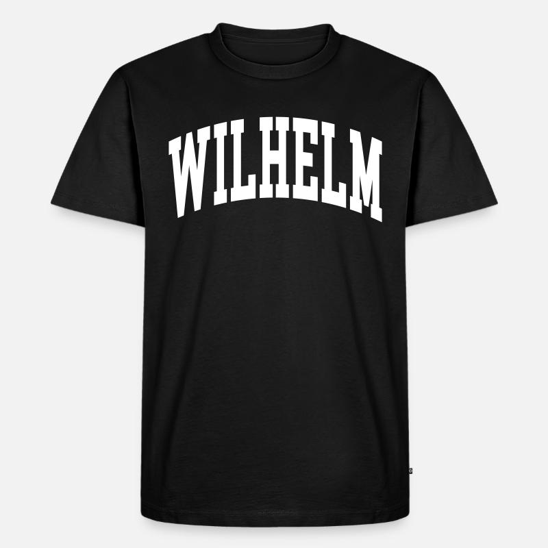 Wilhelm - Männer Premium Bio T-Shirt - Schwarz