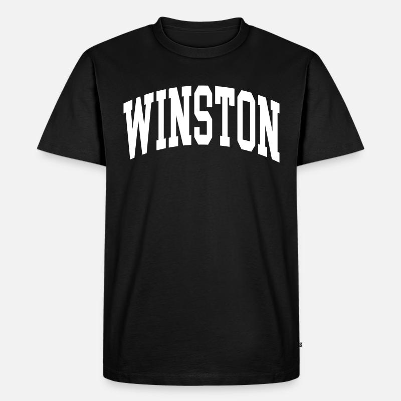 Winston - Männer Premium Bio T-Shirt - Schwarz