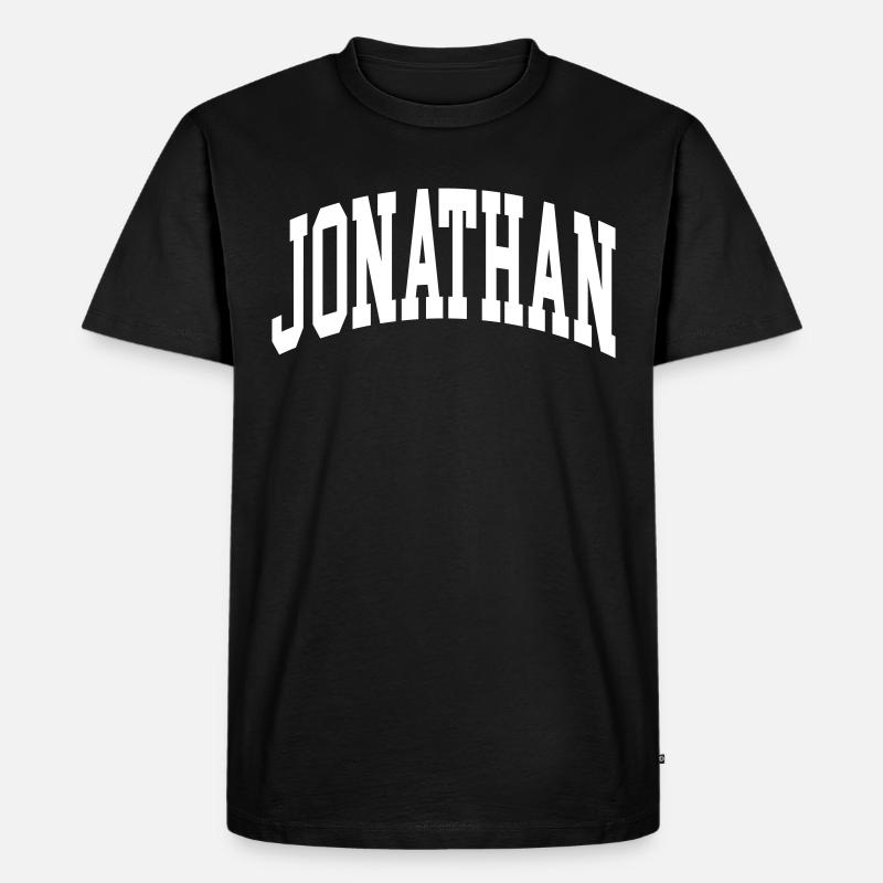 Jonathan - Männer Premium Bio T-Shirt - Schwarz
