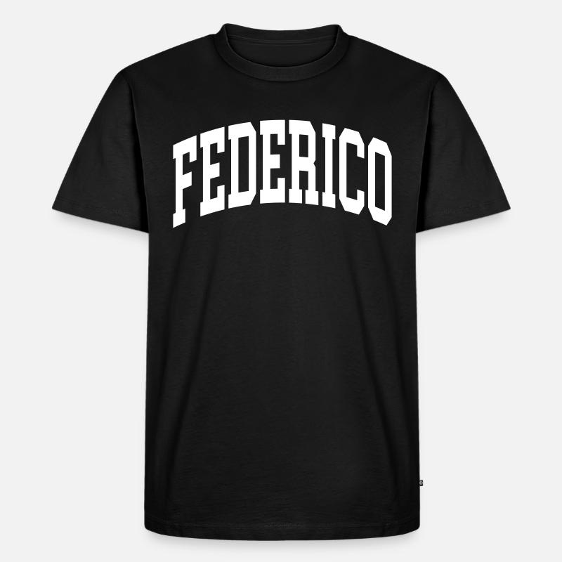 Federico - Männer Premium Bio T-Shirt - Schwarz