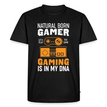 Gaming Gamer Jeu Vidéo Zocker Geek Gift - T-shirt Premium bio Homme - noir - Devant - Nico (187cm)