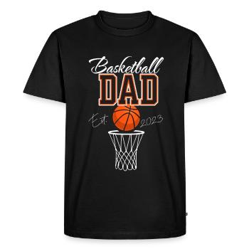 Basketball Daddy Daddy Father's Day Dad Daddy - Men's Premium Organic T-Shirt - black - Front - Nico (187cm)