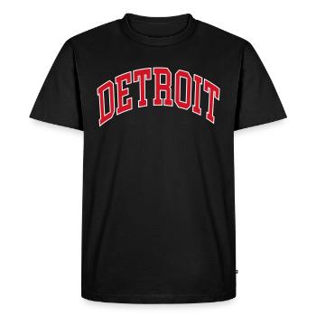 Detroit - T-shirt Premium bio Homme - noir - Devant - Nico (187cm)