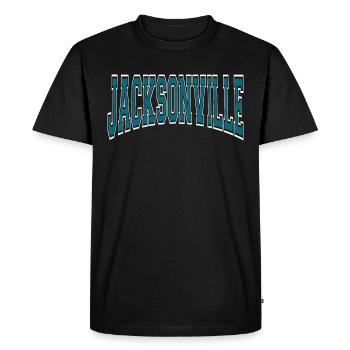 Jacksonville - Männer Premium Bio T-Shirt - Schwarz - Vorne - Nico (187cm)