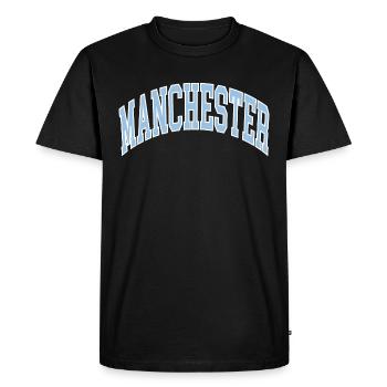 Manchester - T-shirt Premium bio Homme - noir - Devant - Nico (187cm)