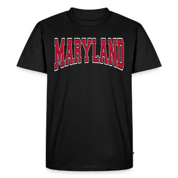 Maryland - T-shirt Premium bio Homme - noir - Devant - Nico (187cm)