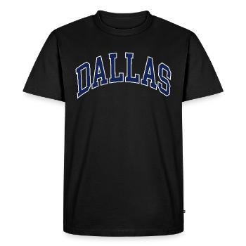 Dallas - T-shirt Premium bio Homme - noir - Devant - Nico (187cm)