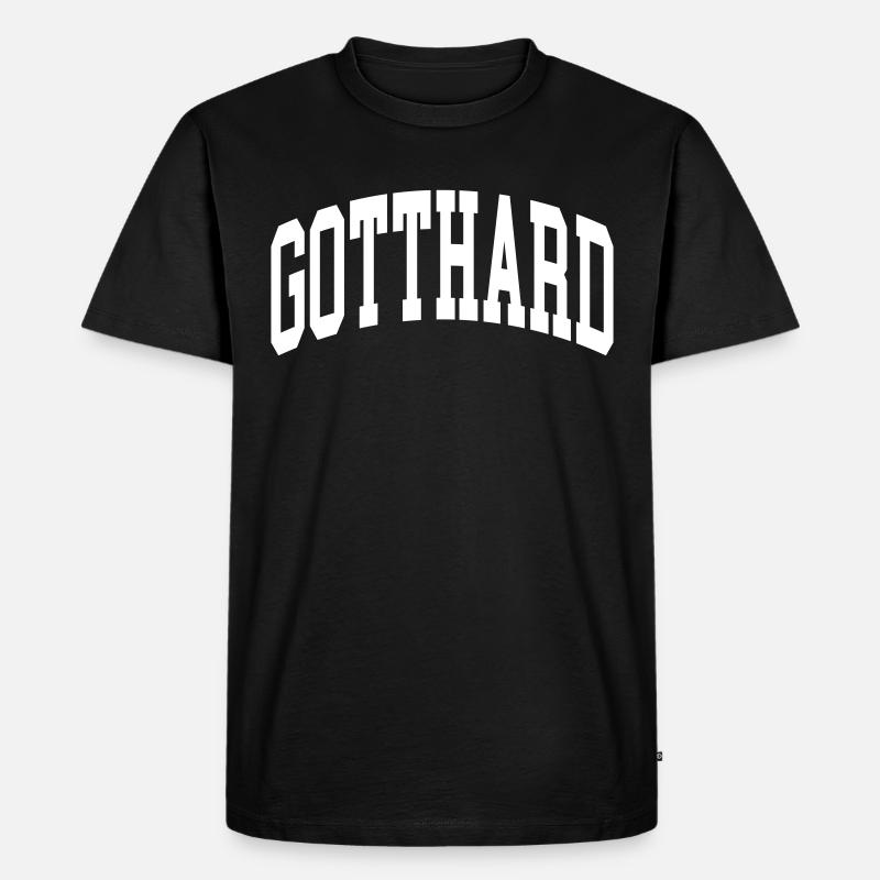 Gotthard - Männer Premium Bio T-Shirt - Schwarz