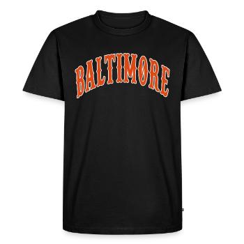 Baltimore - T-shirt Premium bio Homme - noir - Devant - Nico (187cm)