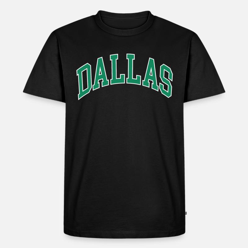 Dallas - Männer Premium Bio T-Shirt - Schwarz