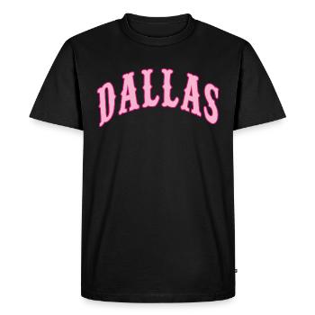 Dallas - T-shirt Premium bio Homme - noir - Devant - Nico (187cm)