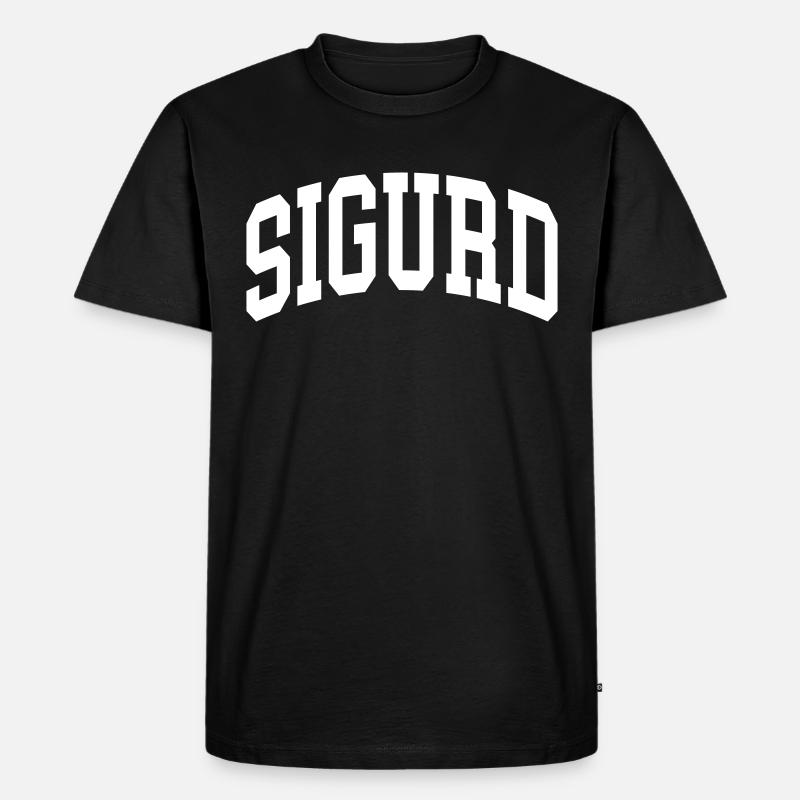 Sigurd - Männer Premium Bio T-Shirt - Schwarz
