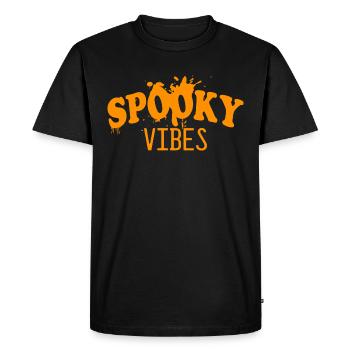 rester spooky vibes sorcière halloween disant citrouille - T-shirt Premium bio Homme - noir - Devant - Nico (187cm)