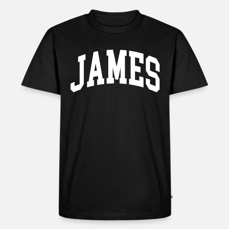 James - Männer Premium Bio T-Shirt - Schwarz
