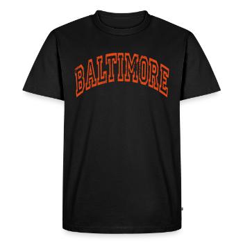 Baltimore - T-shirt Premium bio Homme - noir - Devant - Nico (187cm)