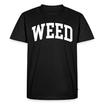 Weed - Men's Premium Organic T-Shirt - black - Front - Nico (187cm)