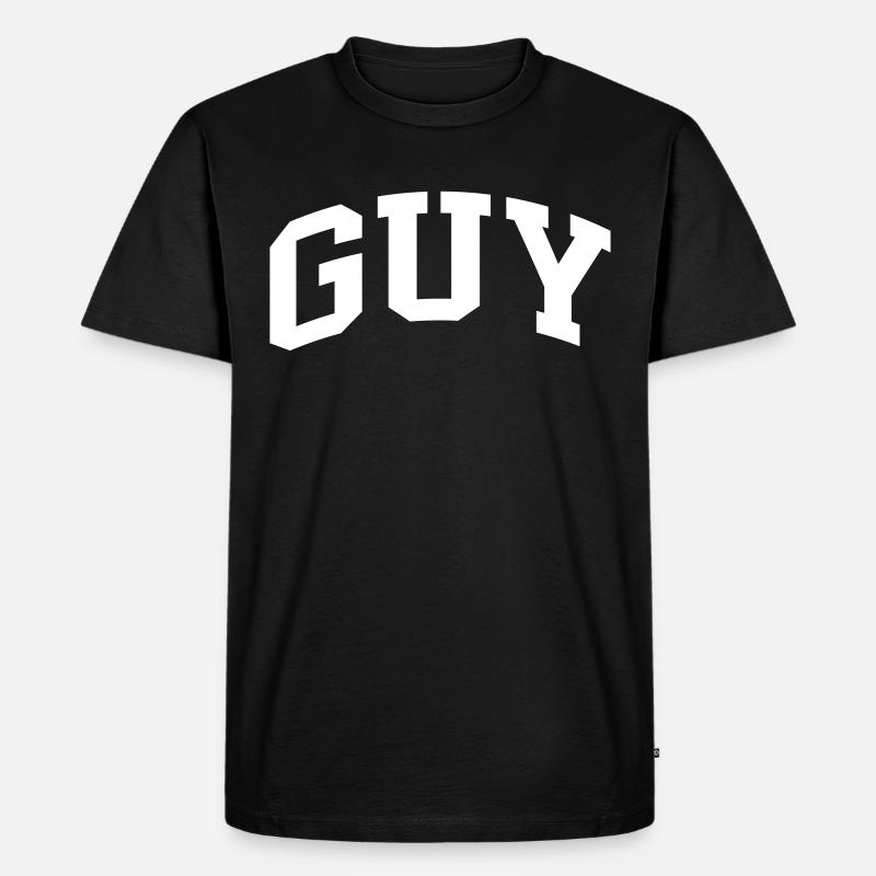 Guy - Männer Premium Bio T-Shirt - Schwarz