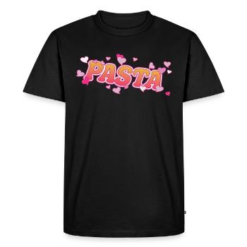 Pasta Love Noodle and Pasta Design - Men's Premium Organic T-Shirt - black - Front - Nico (187cm)