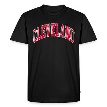 Cleveland - T-shirt Premium bio Homme - noir - Devant - Nico (187cm)
