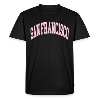 San Francisco - T-shirt Premium bio Homme - noir - Devant - Nico (187cm)