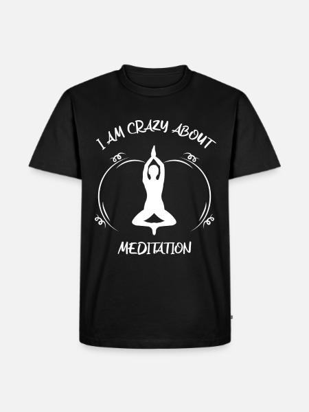 Meditaion - Men's Premium Organic T-Shirt - black