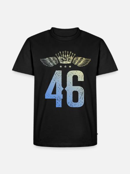 46 Couronne numérique - T-shirt Premium bio Homme - noir